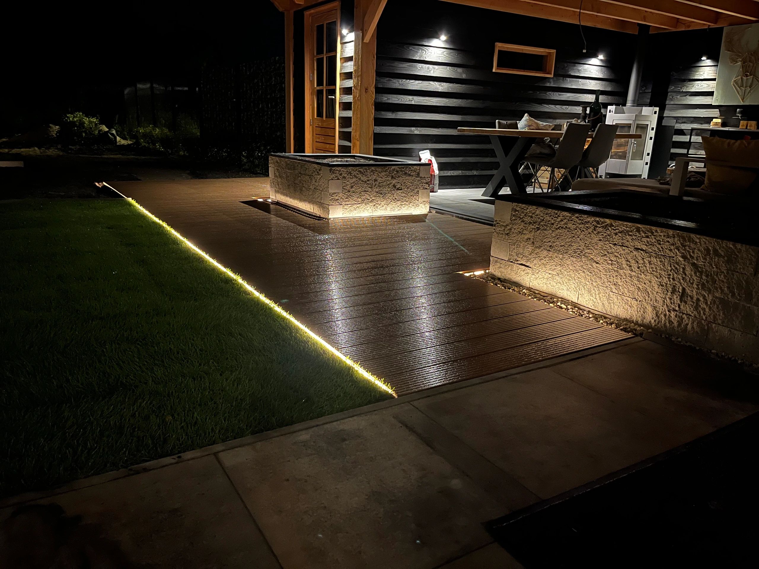 3 Meter Neon LED Flex Midi gerade Warmweiß - komplettes Set Neon Beleuchtung