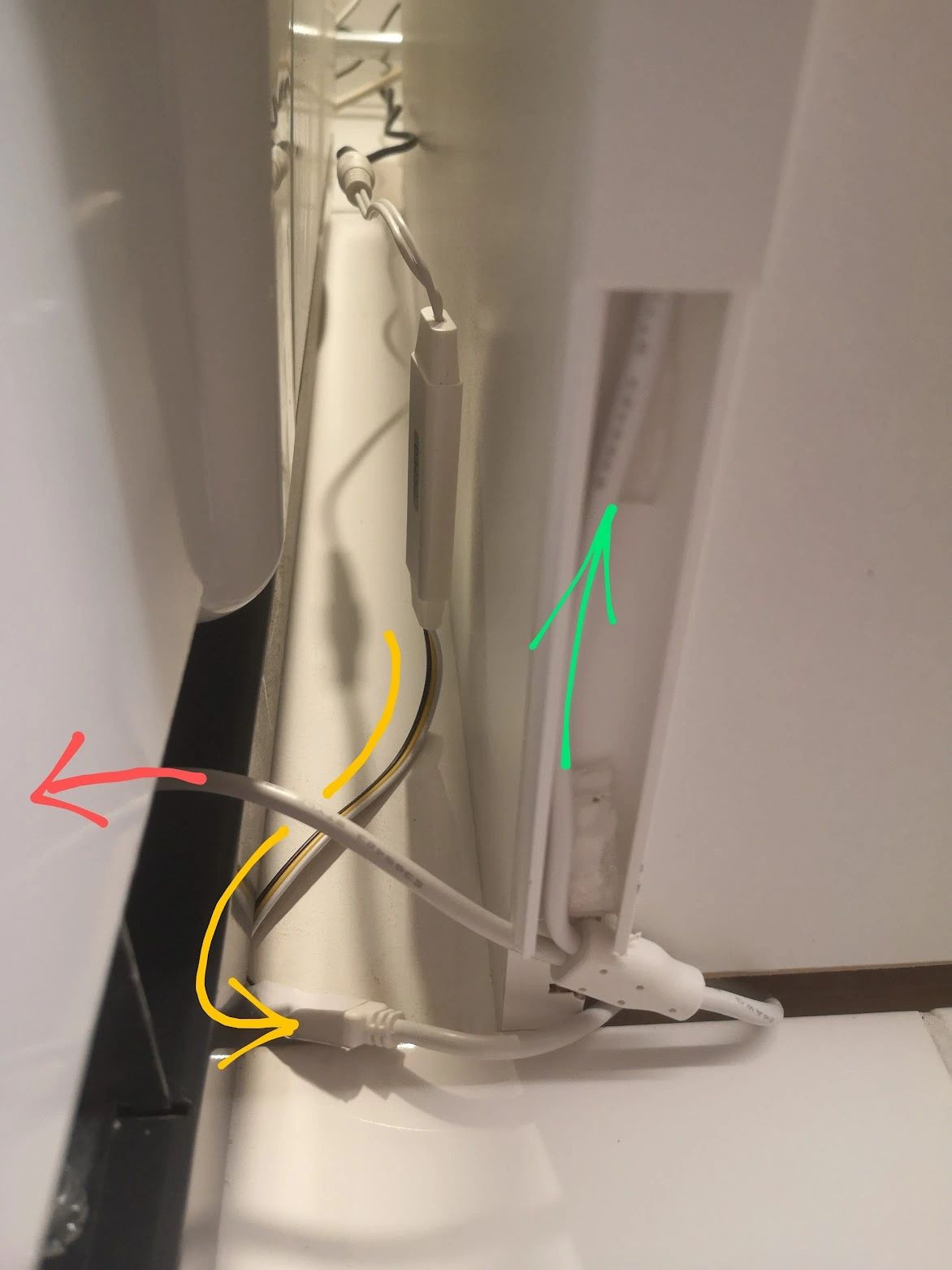 Dual White Splitter Kabel in 2 Teilen