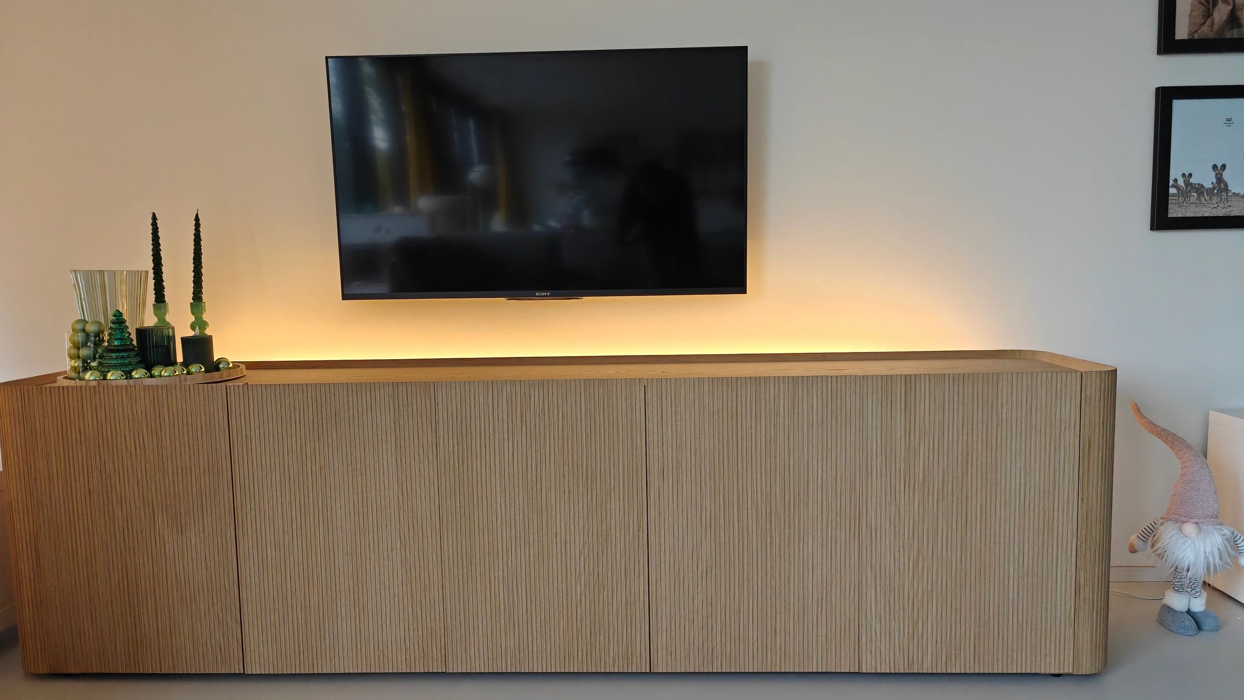 8 Meter warmweißer LED-Streifen COB mit 600 LEDs p/m - Komplettset