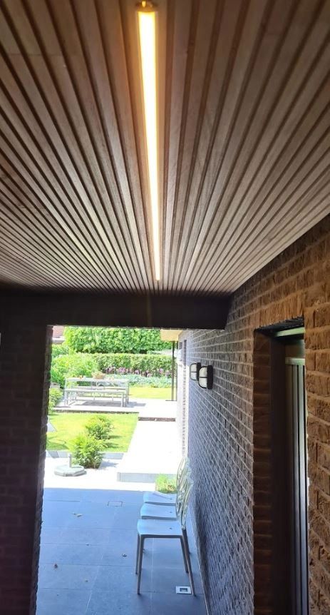 Led Streifen Profil Einbau tiefes Modell - komplett inklusiv Abschlusskappe 2 Meter 7 mm