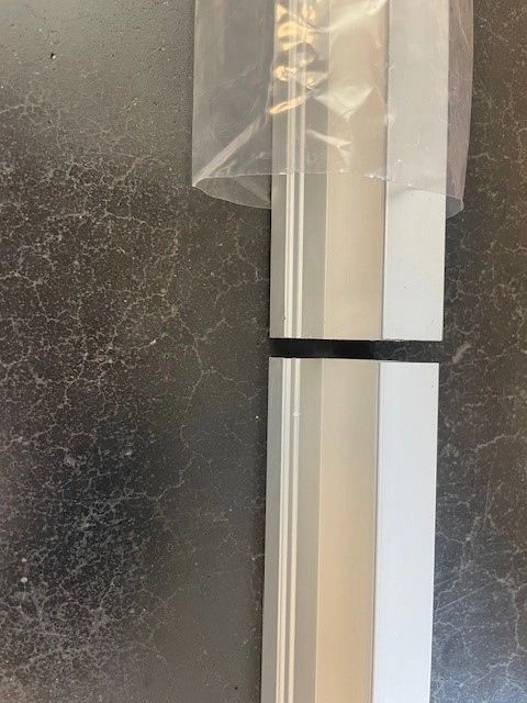 Led Streifen Profil Ecke Basic line - komplett inklusiv Abschlusskappe 4 Meter