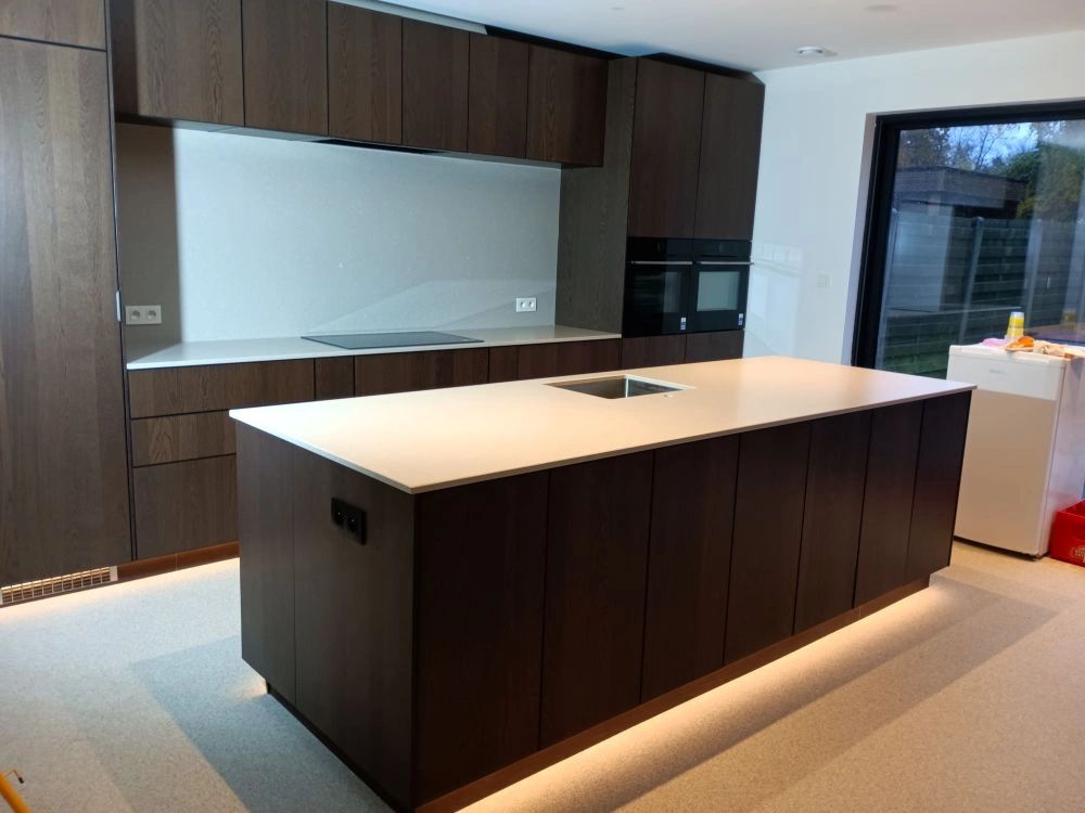 Aluminium LED Streifen Profil Aufbau 3M - 7 mm hoch - komplett mit Abdeckkappe