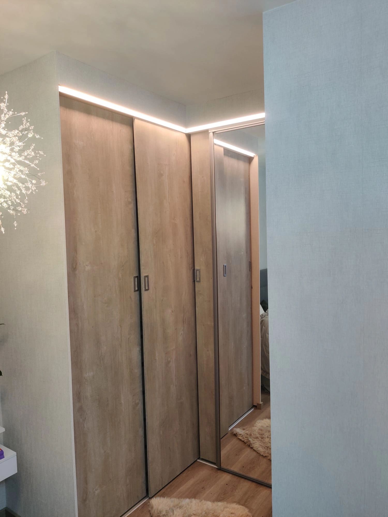 Led Streifen Profil Aufbau hohes Modell - komplett inklusiv Abschlusskappe 4 Meter 15 mm