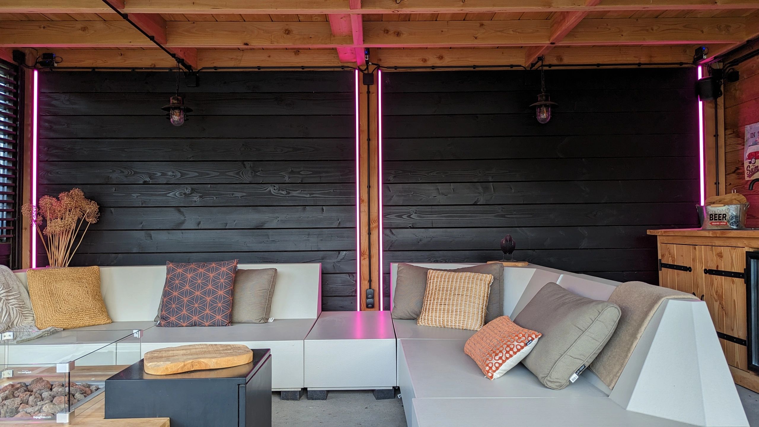 Aluminium Led Streifen Eckprofil schwarz 3M breit - Komplett mit Abdeckkappe