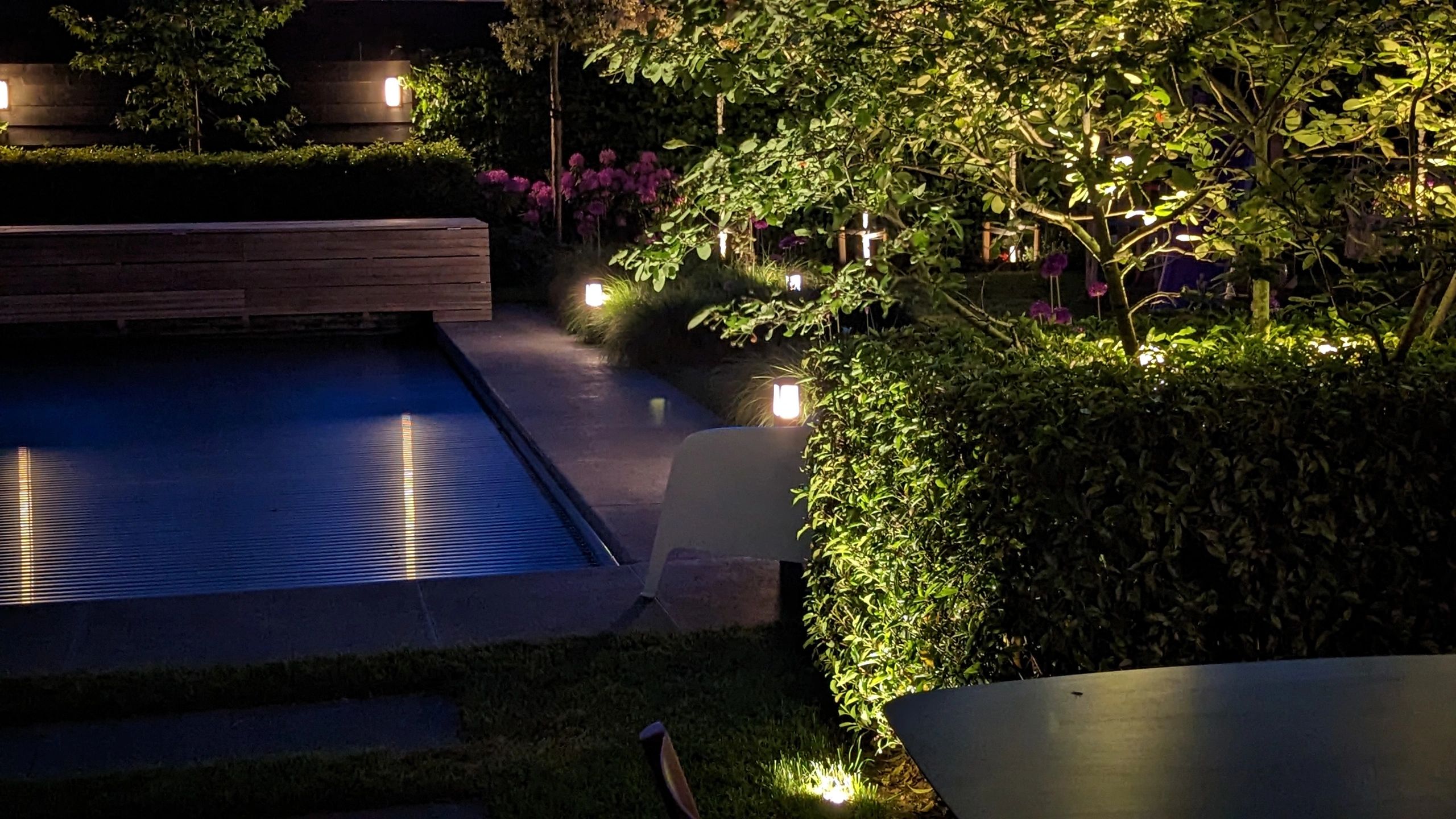 Zigbee Bodeneinbaustrahler für den Außenbereich 6W - Alle Farben und Weißtöne - Gerade