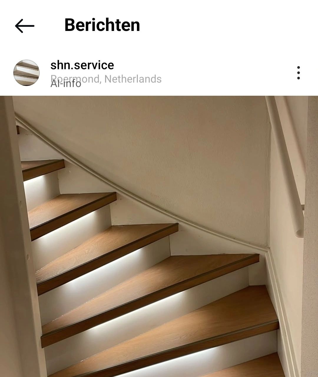 Treppenbeleuchtung LED Streifen Warmweiß komplettes Set 50 CM