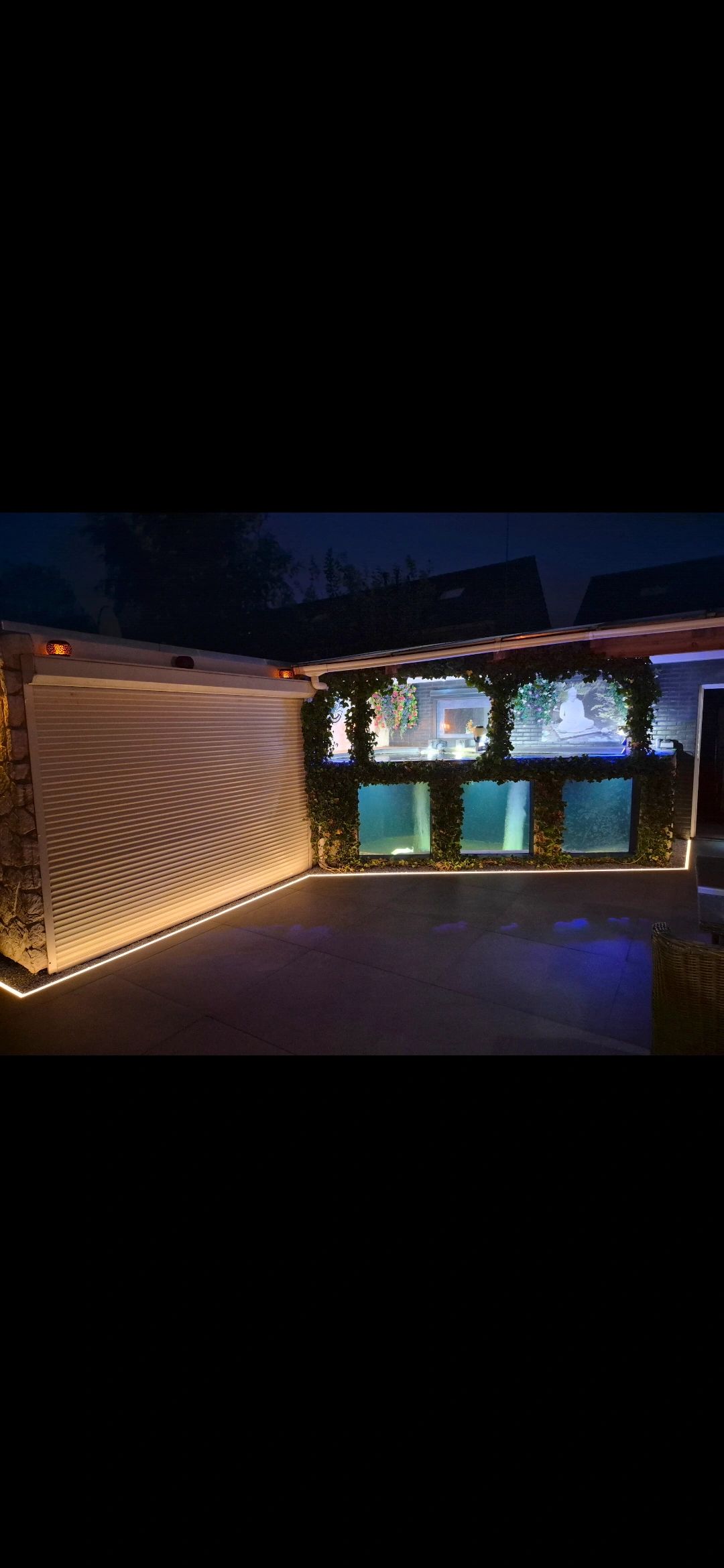 LED Streifen Aufbauprofil hohes Modell - komplett inklusiv Abschlusskappe 1 Meter 15 mm